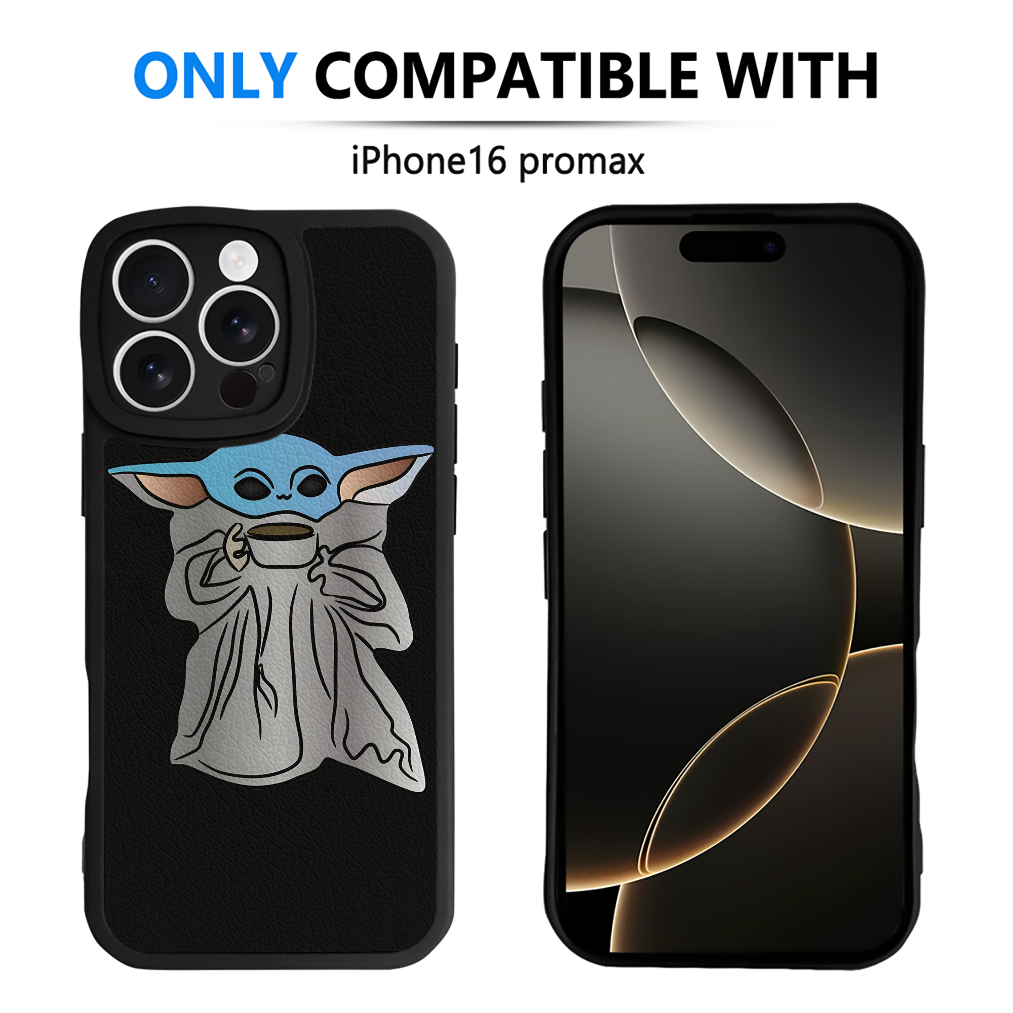 （画像用） スター・ウォーズ Star Wars 【iPhone 16シリーズ対応】シリコンスマホケース（レザー調） 材質：シリコン